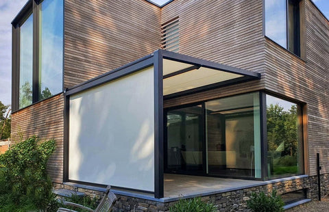 pergola, pergolazonwering, overkapping, aluminium pergola, V642, zonwering