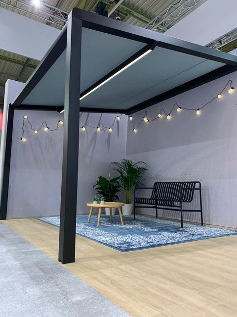 pergola, pergolazonwering, overkapping, aluminium pergola, V642, zonwering