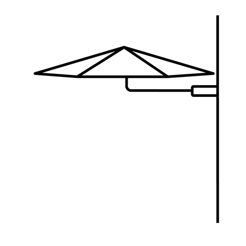 Muurparasols