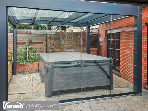 V872 Salerno design kubistische overkapping