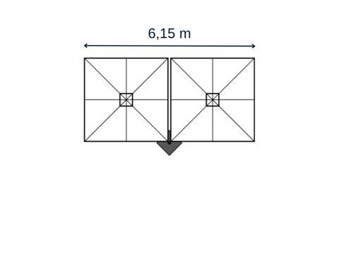 2x Vierkant XL