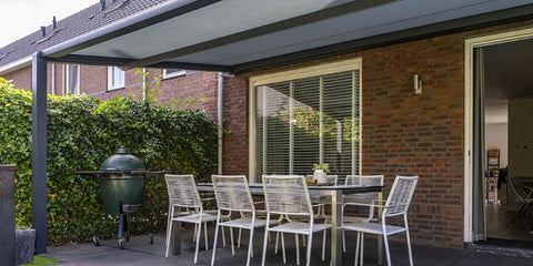 pergola, pergolazonwering, overkapping, aluminium pergola, V642, zonwering